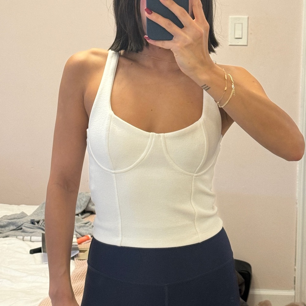 White Zara Corset Top